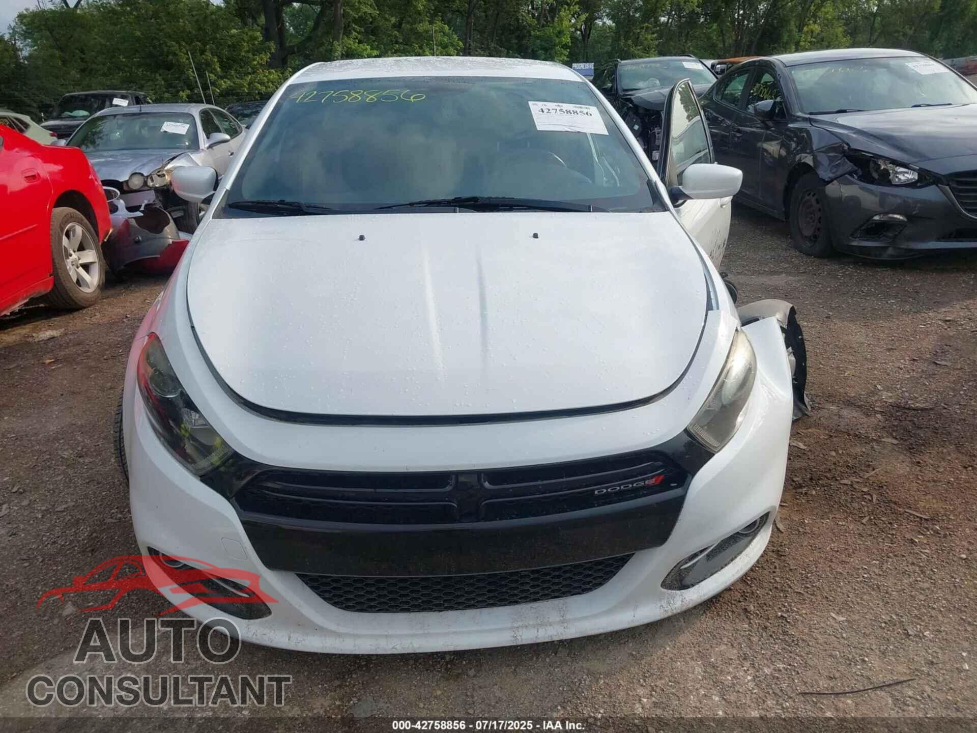 DODGE DART 2015 - 1C3CDFBB4FD391212