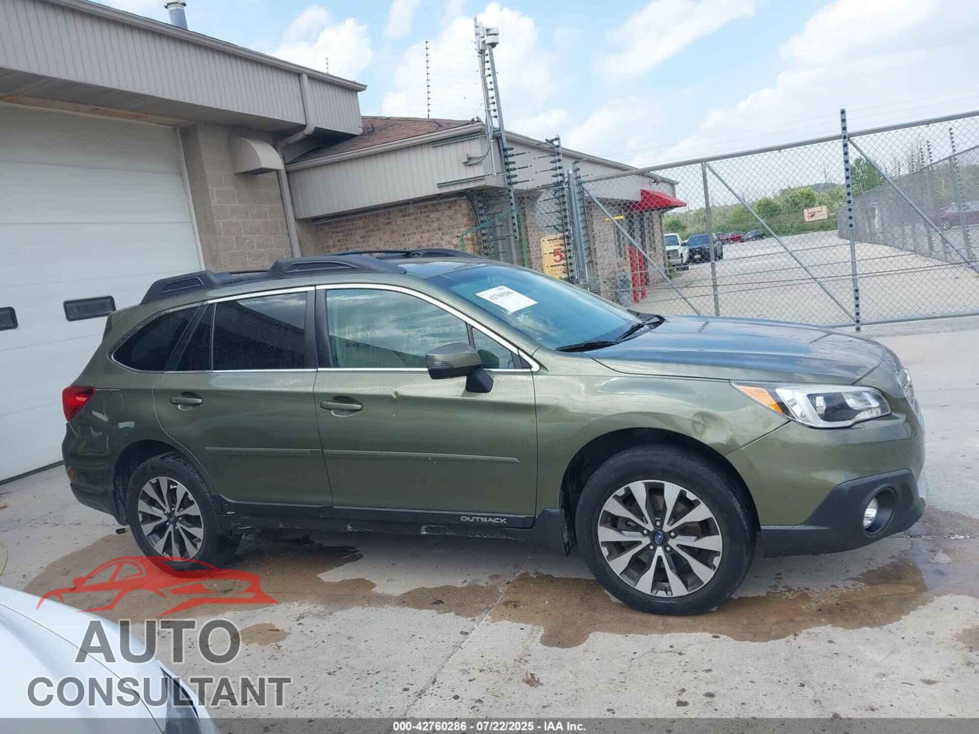 SUBARU OUTBACK 2017 - 4S4BSANC5H3286462