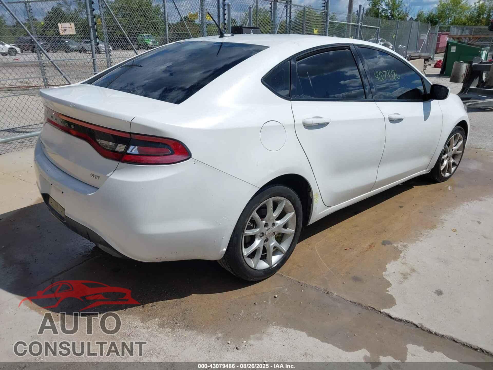 DODGE DART 2015 - 1C3CDFDH8FD165434