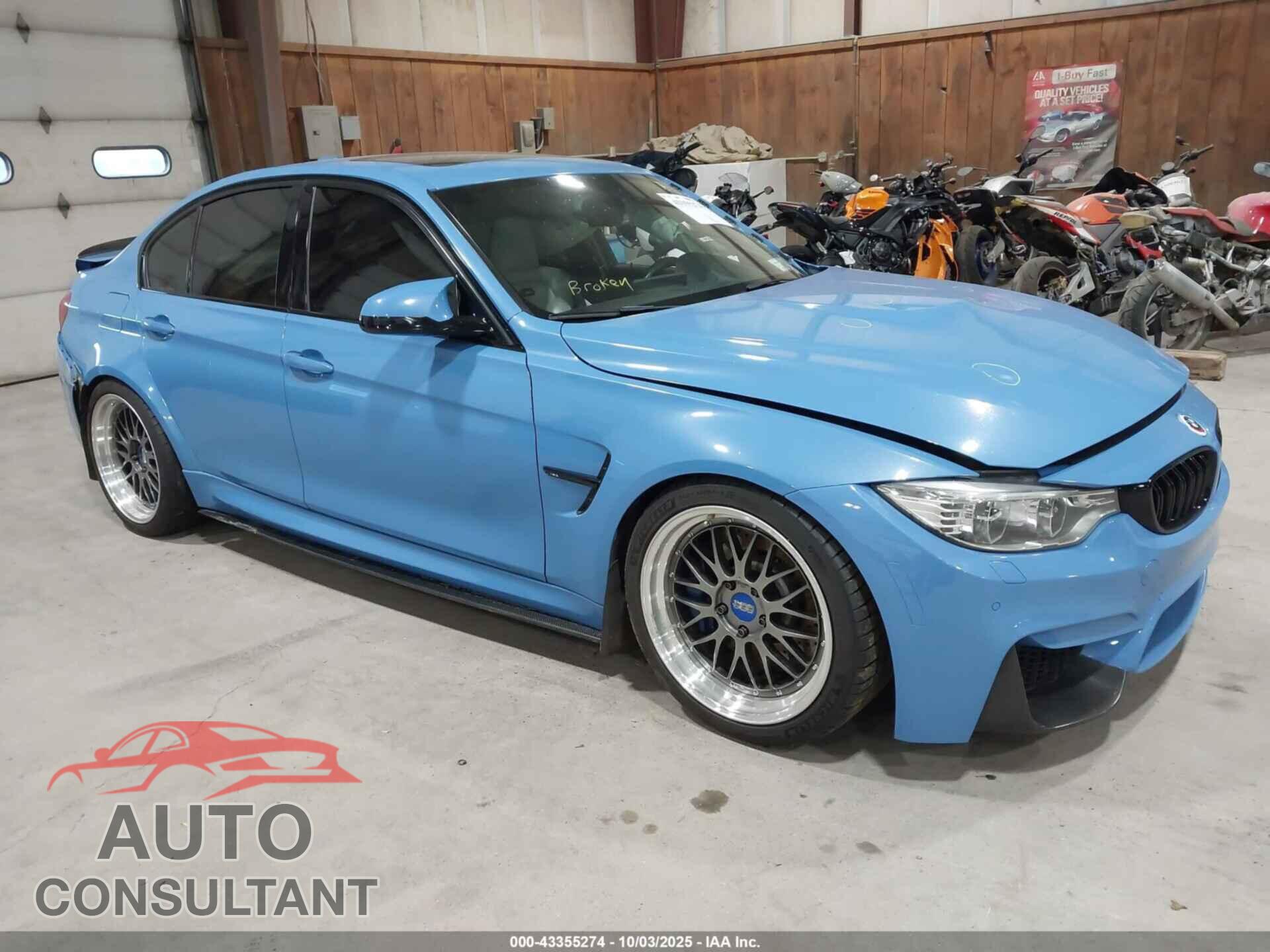 BMW M3 2016 - WBS8M9C53G5G41736