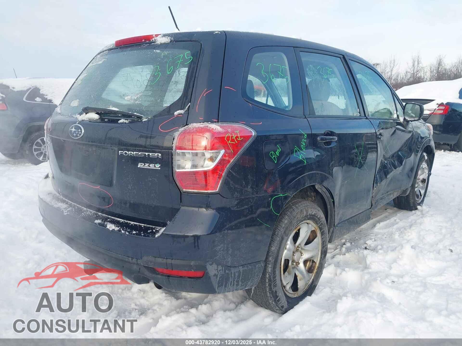 SUBARU FORESTER 2015 - JF2SJAAC8FH823792