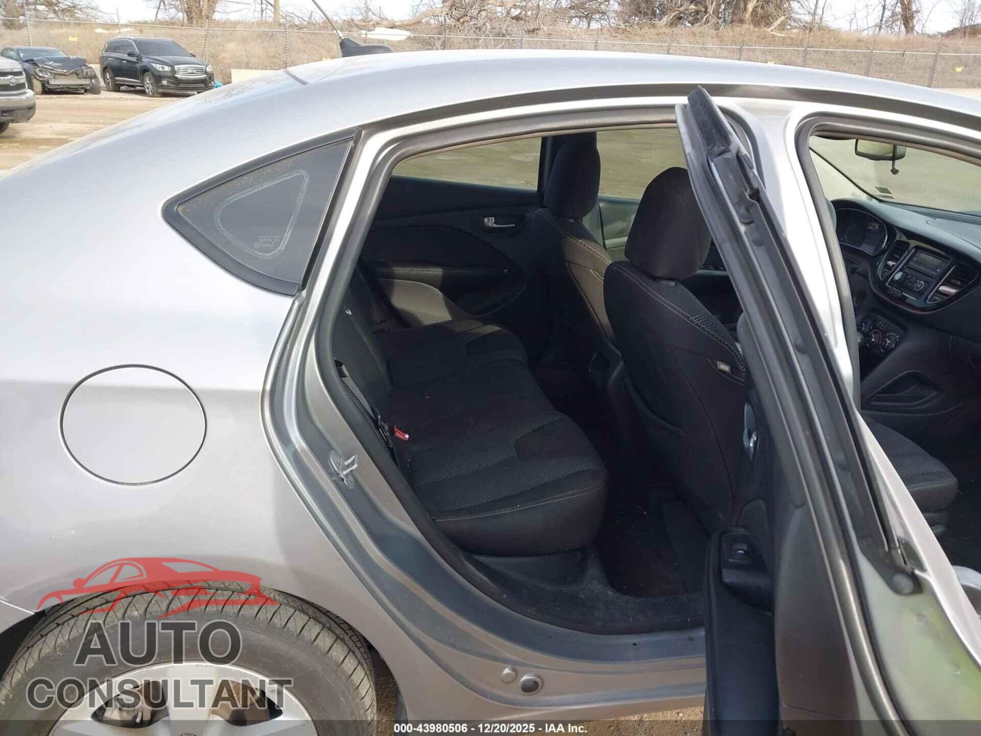 DODGE DART 2015 - 1C3CDFBB0FD336580