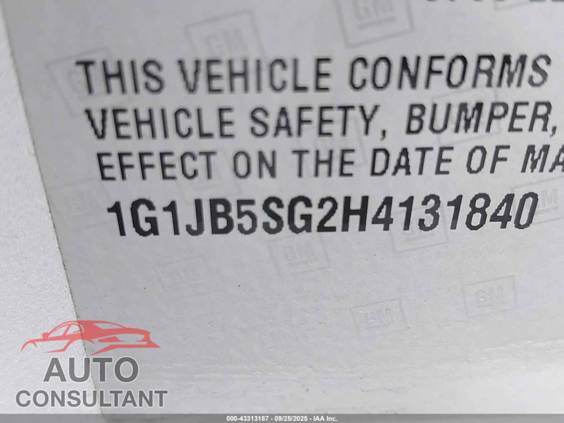 CHEVROLET SONIC 2017 - 1G1JB5SG2H4131840