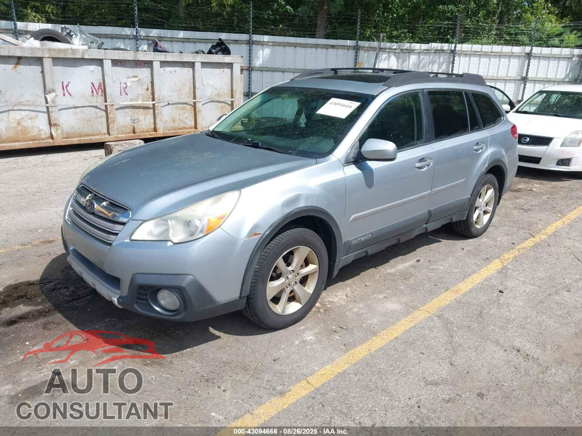 SUBARU OUTBACK 2014 - 4S4BRBLC8E3235506