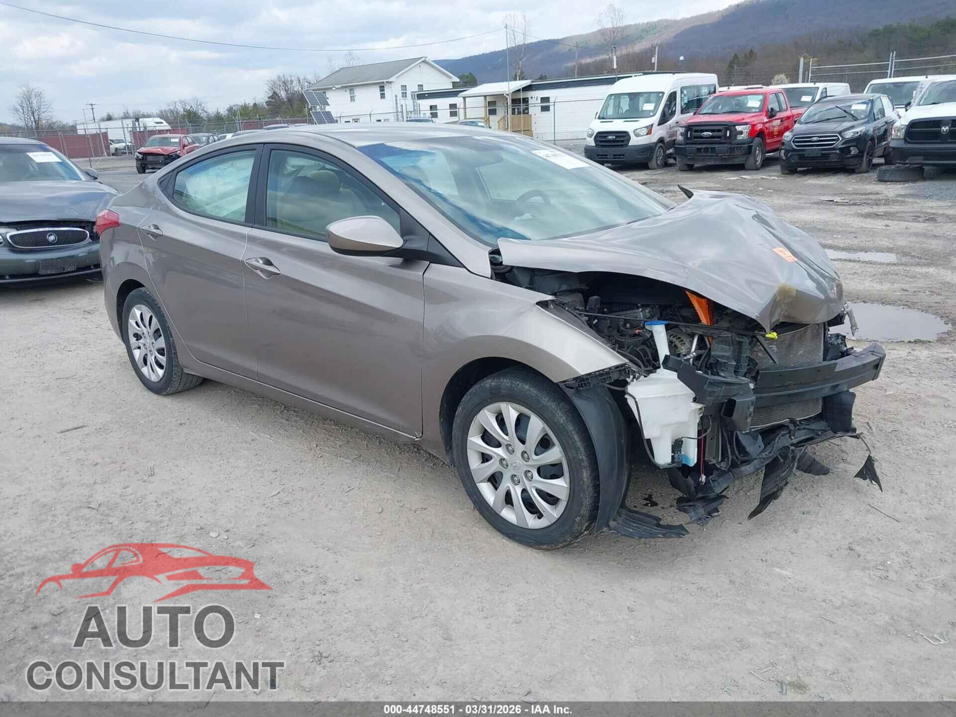 HYUNDAI ELANTRA 2012 - 5NPDH4AE1CH148886