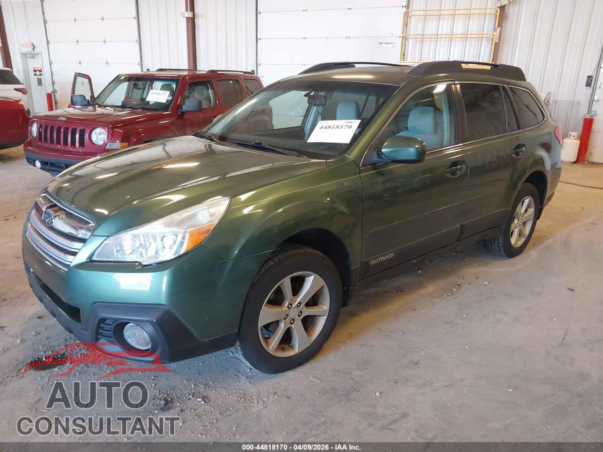 SUBARU OUTBACK 2014 - 4S4BRBCC4E3309407