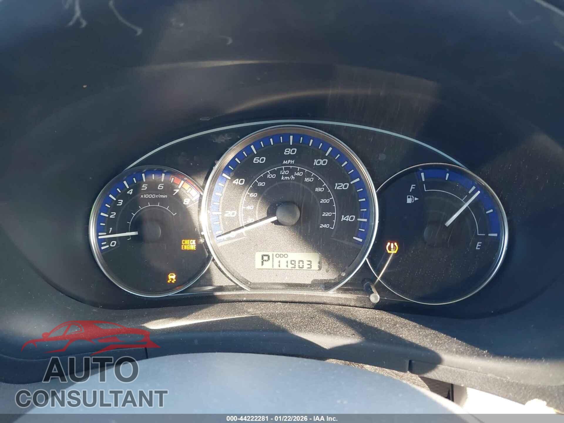 SUBARU FORESTER 2012 - JF2SHAEC1CH421131