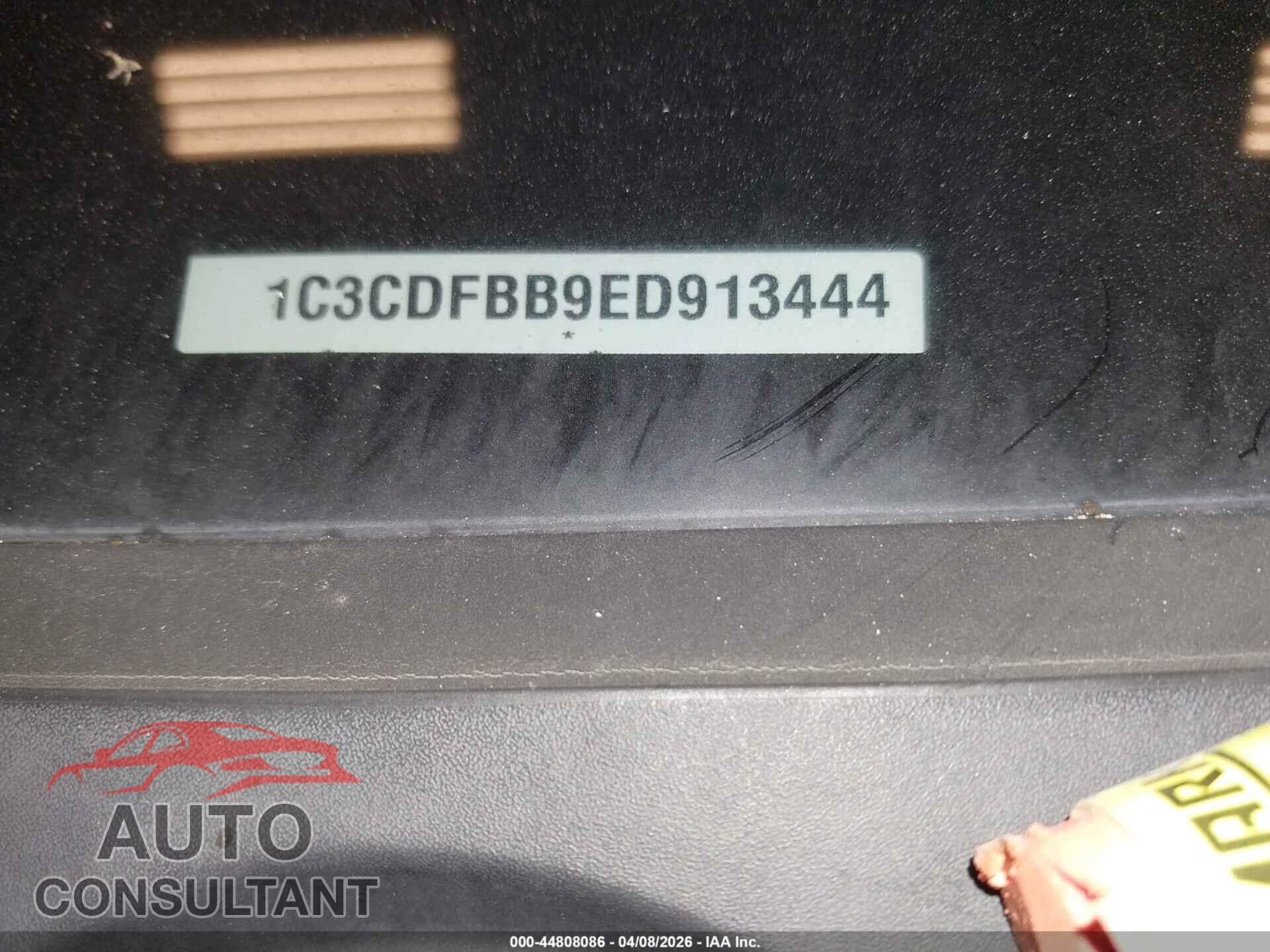 DODGE DART 2014 - 1C3CDFBB9ED913444