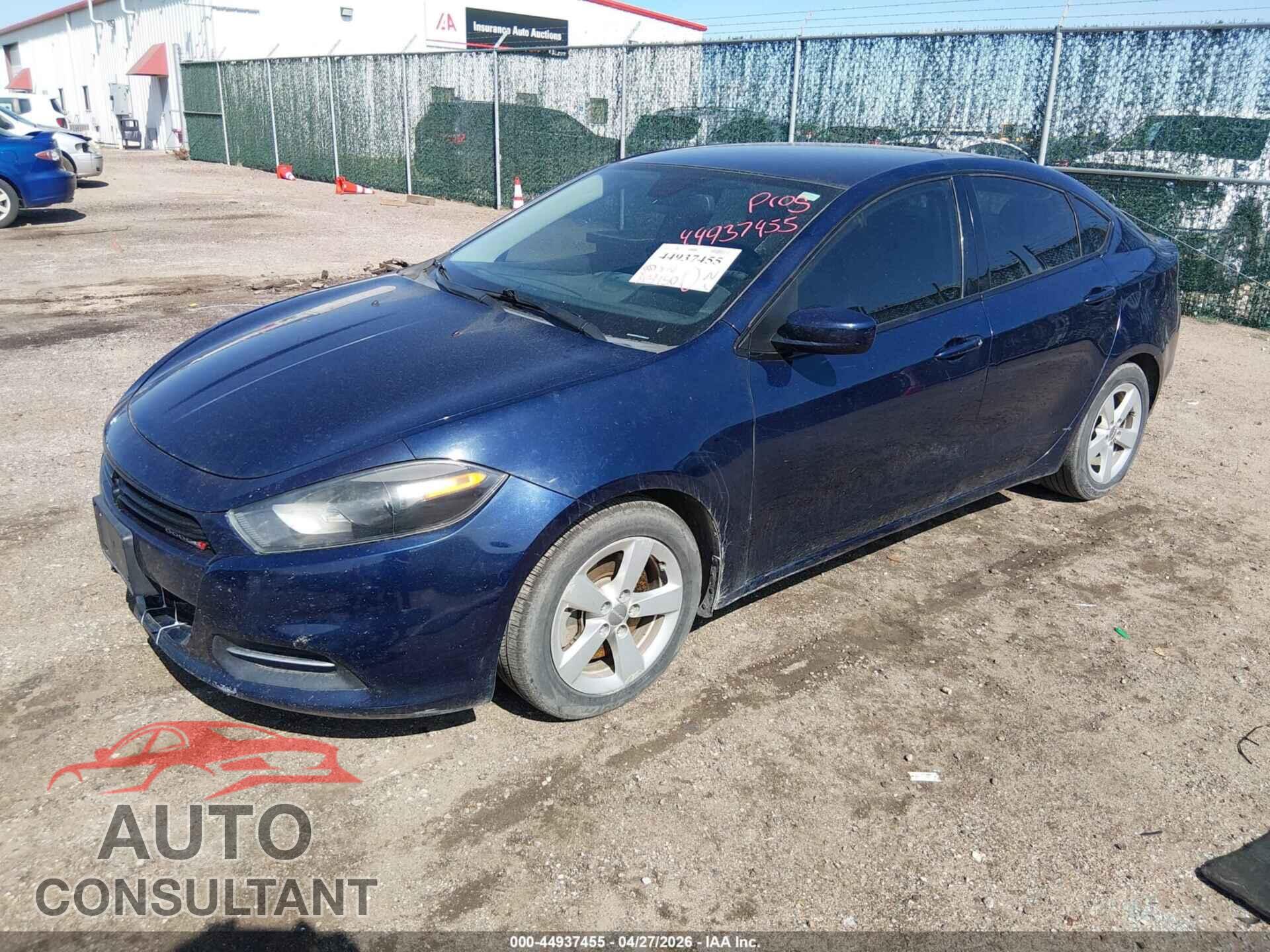DODGE DART 2015 - 1C3CDFBB2FD415121