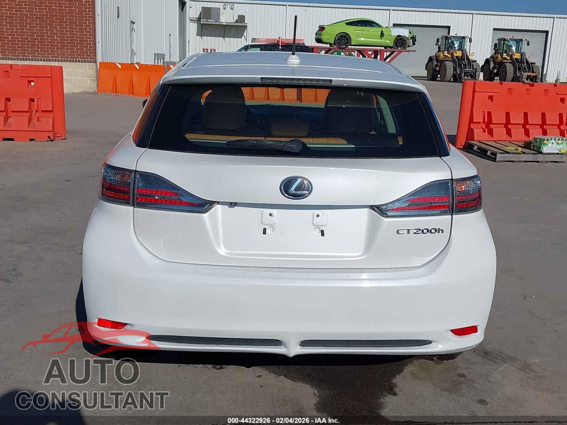 LEXUS CT 200H 2012 - JTHKD5BH2C2061077