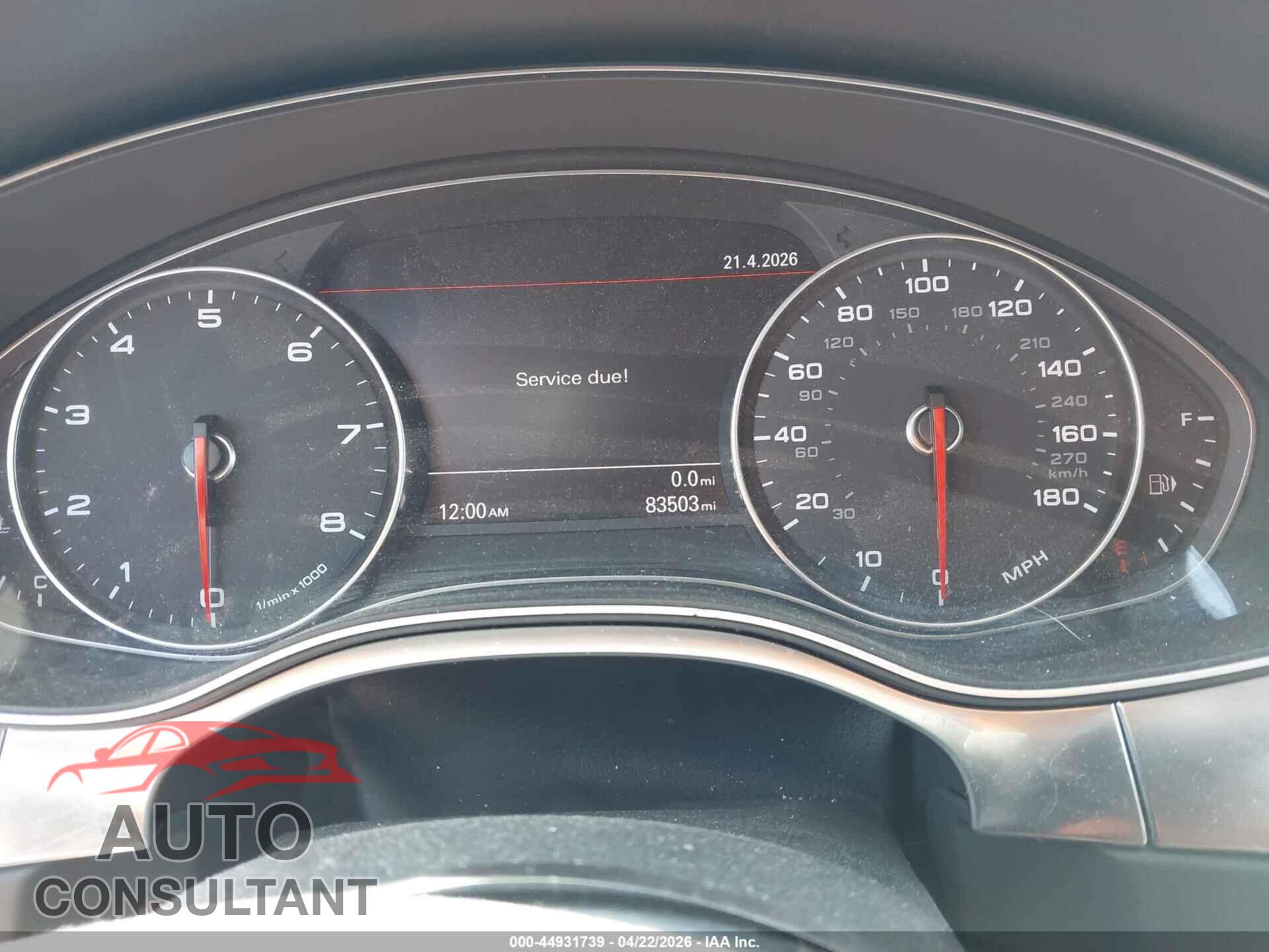 AUDI A6 2013 - WAUGFAFC0DN014751