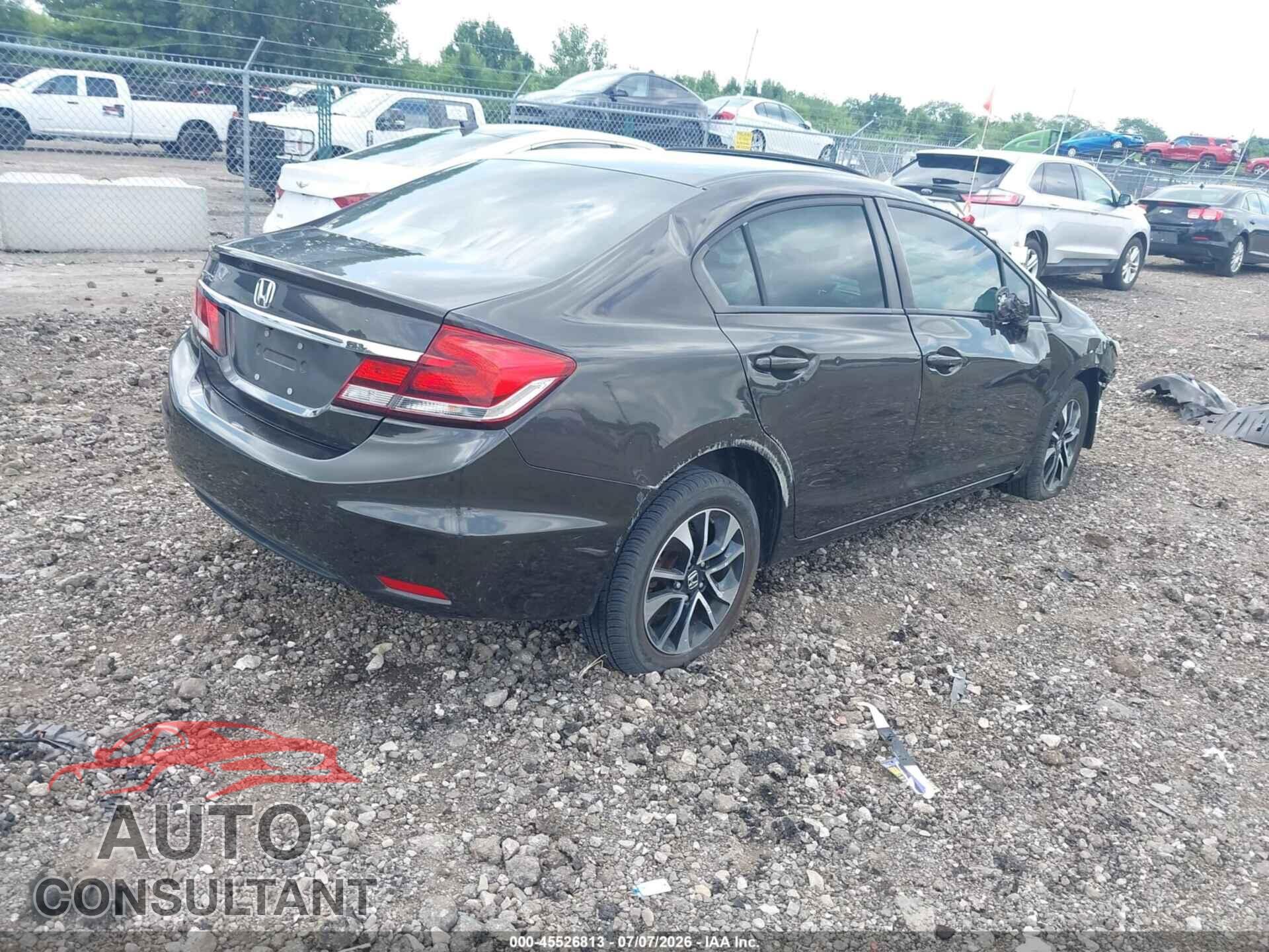HONDA CIVIC 2013 - 19XFB2F96DE033667