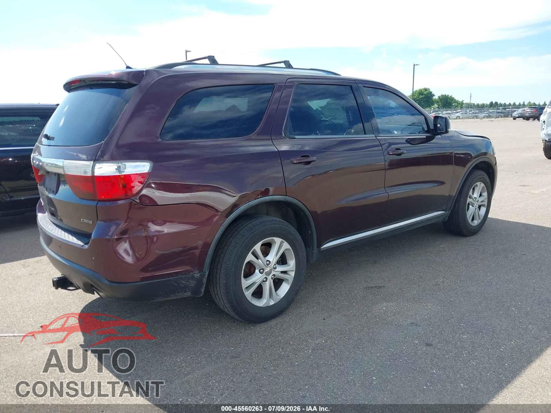 DODGE DURANGO 2012 - 1C4RDJDG6CC144647