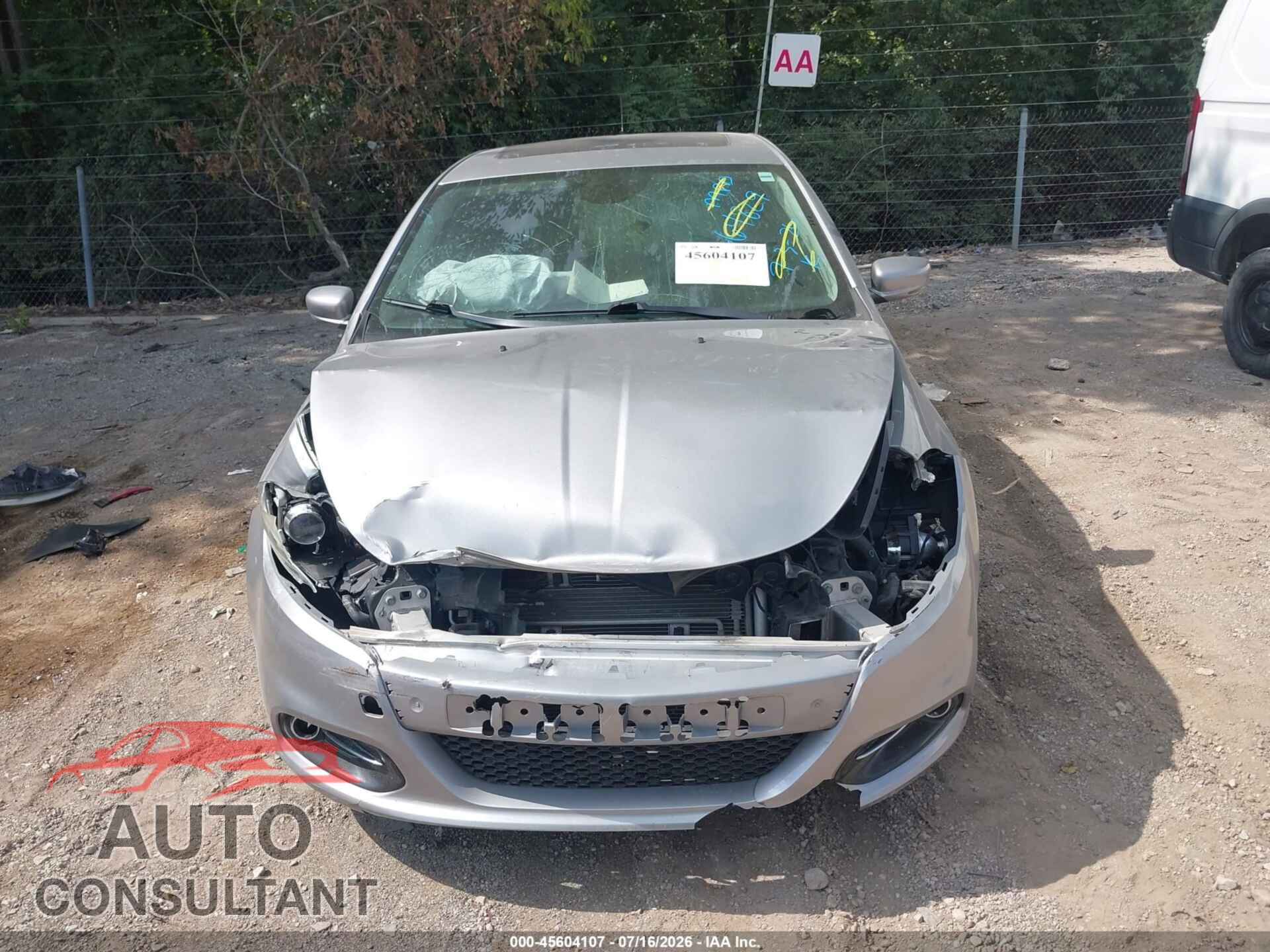 DODGE DART 2015 - 1C3CDFCB4FD182499