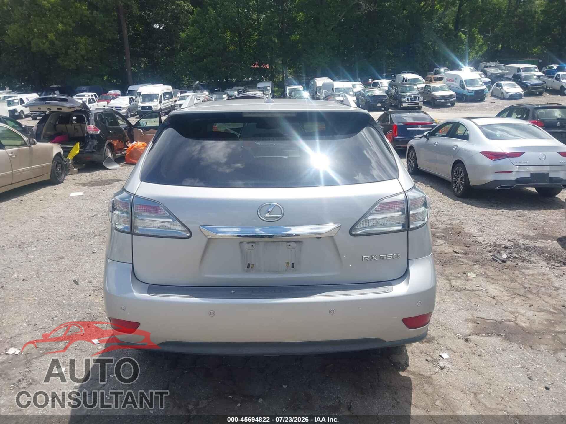 LEXUS RX 350 2011 - 2T2ZK1BA3BC044625