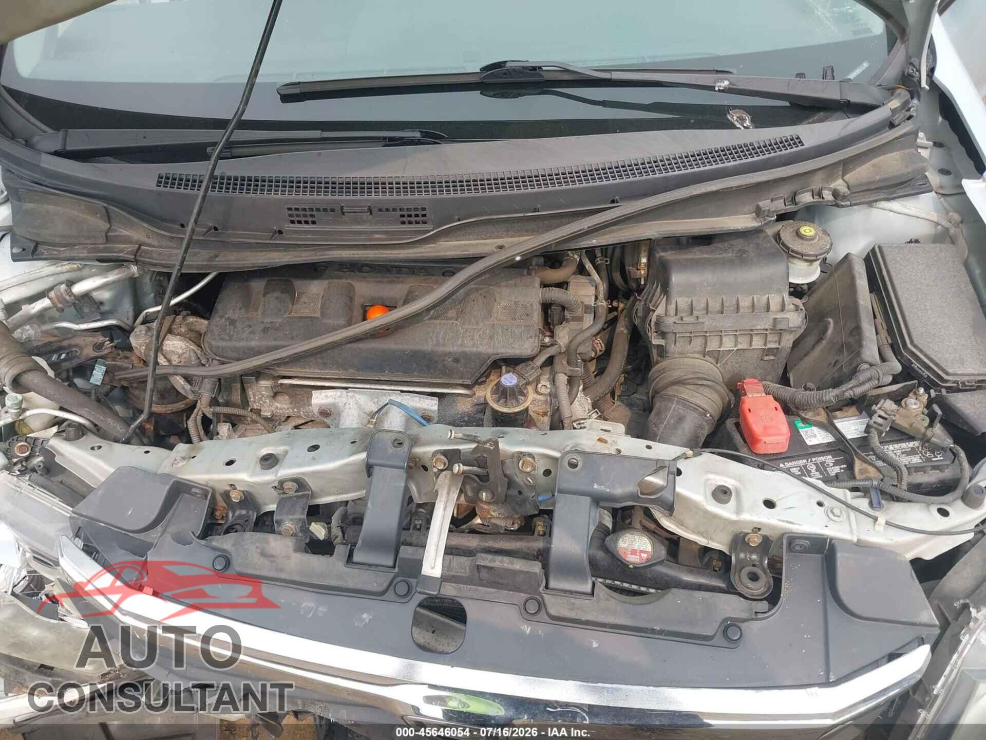 HONDA CIVIC 2012 - 19XFB2F52CE361647