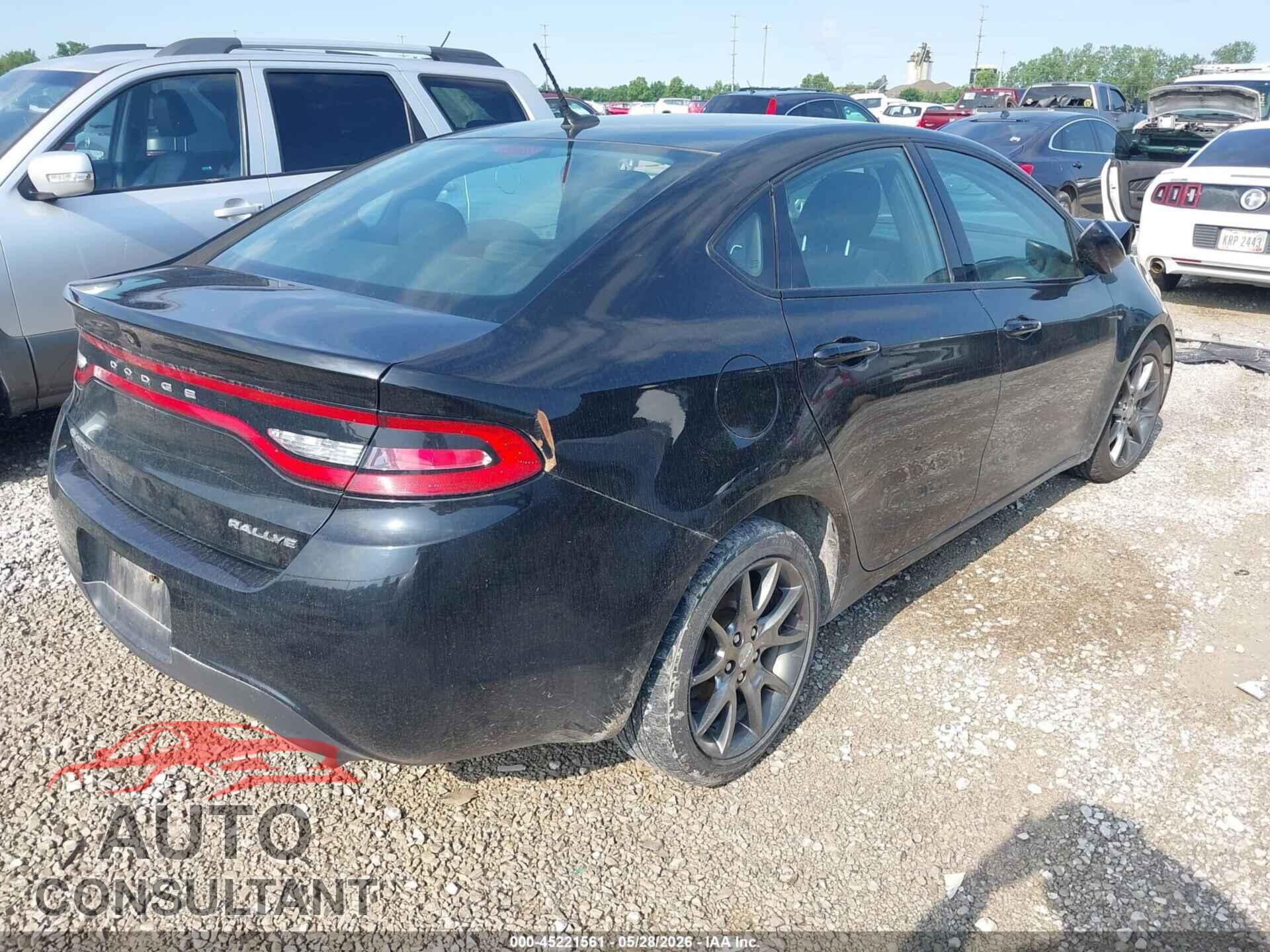DODGE DART 2013 - 1C3CDFBA8DD346262