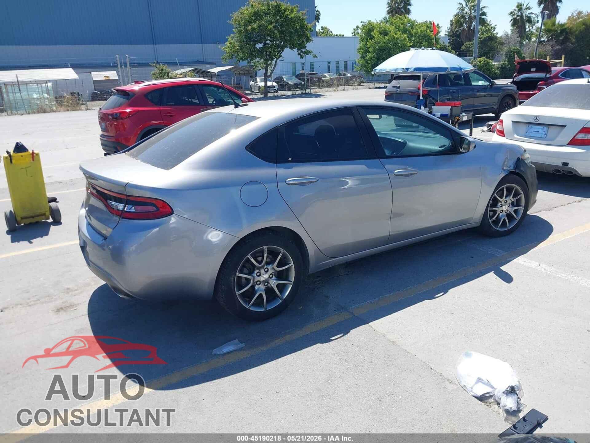 DODGE DART 2015 - 1C3CDFBB8FD165366
