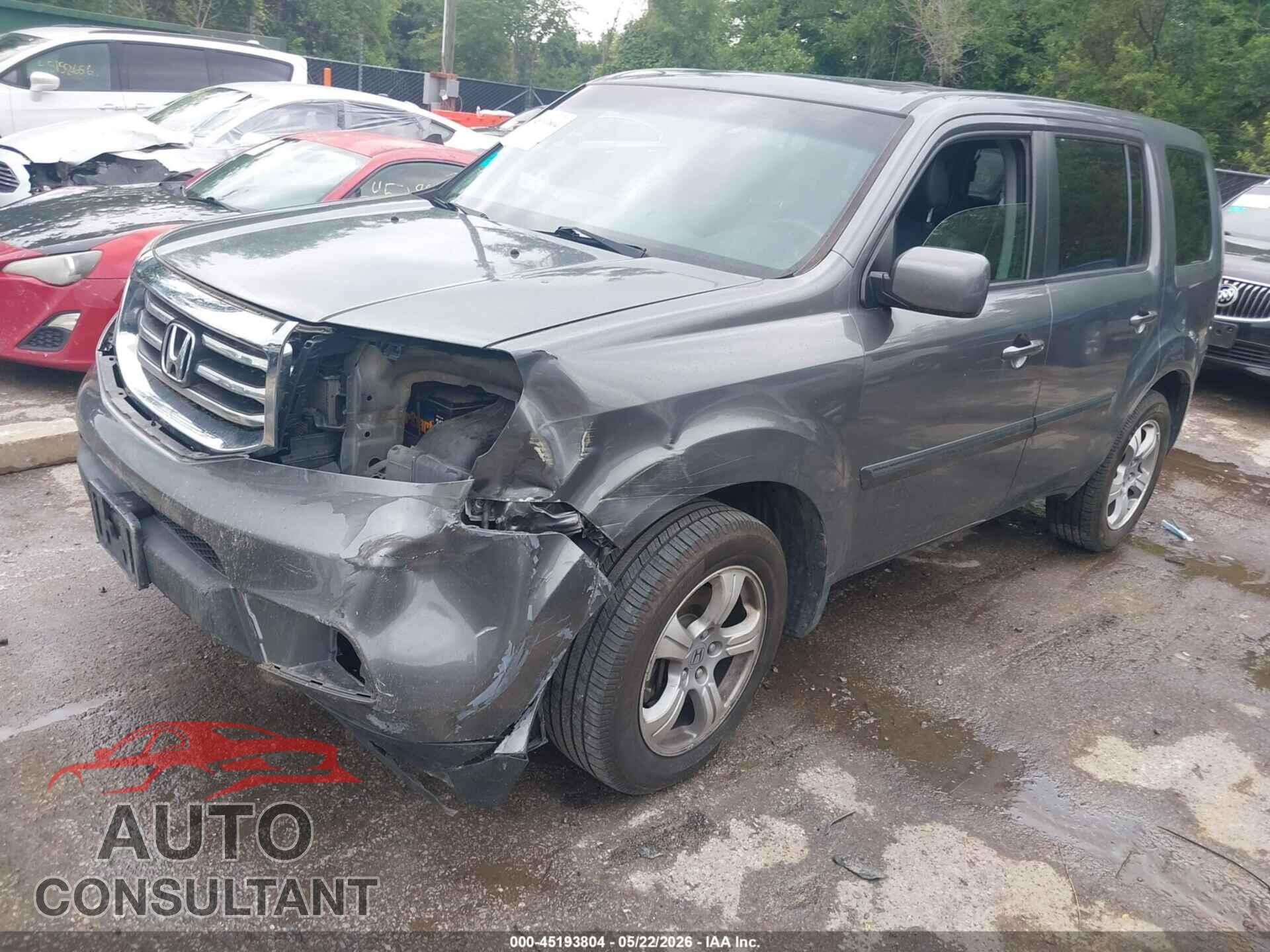 HONDA PILOT 2012 - 5FNYF4H60CB025357