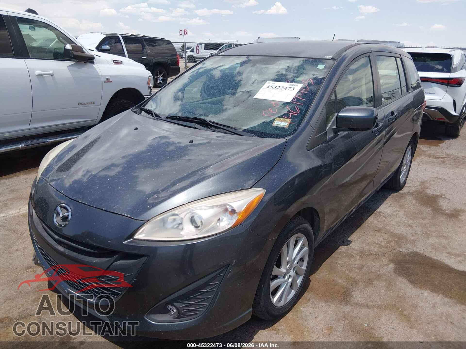 MAZDA MAZDA5 2012 - JM1CW2BL5C0132089