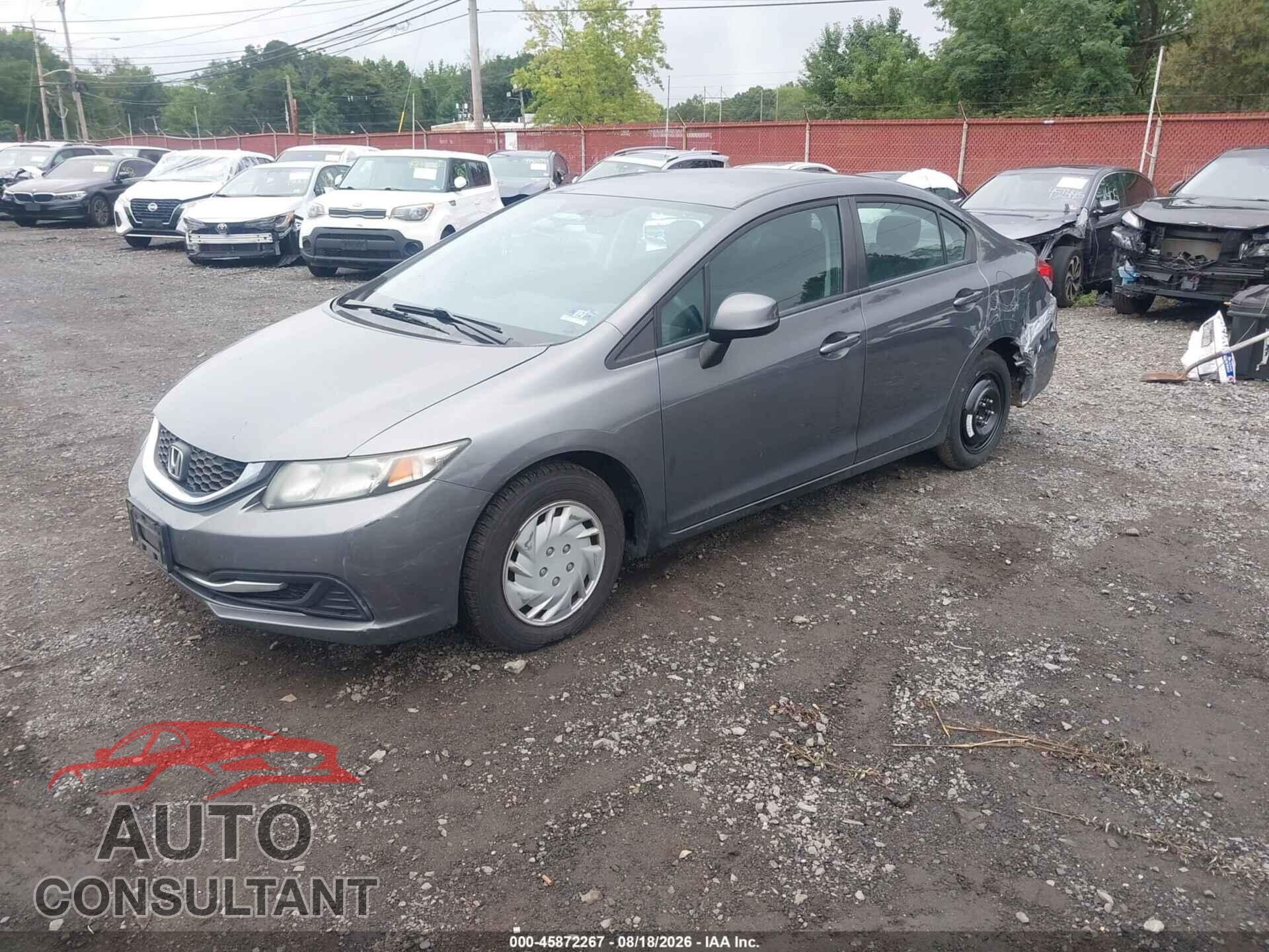 HONDA CIVIC 2013 - 19XFB2F54DE294339
