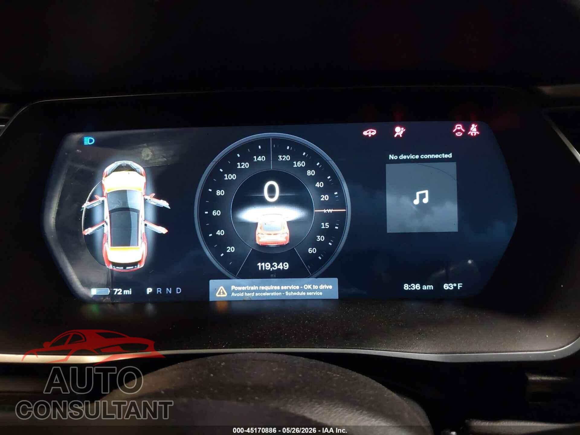 TESLA MODEL S 2014 - 5YJSA1H14EFP43410