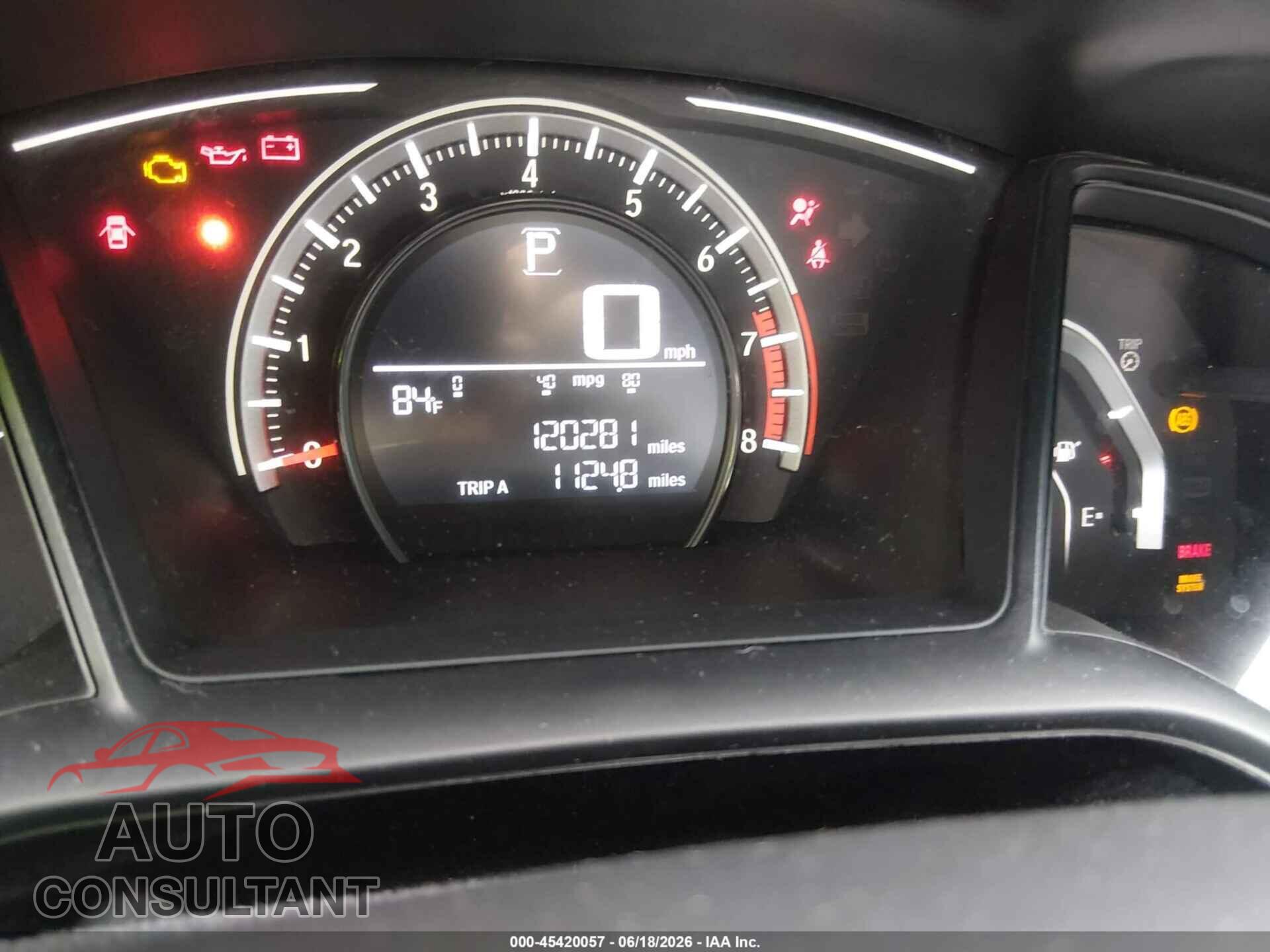 HONDA CIVIC 2017 - 19XFC2F52HE205144