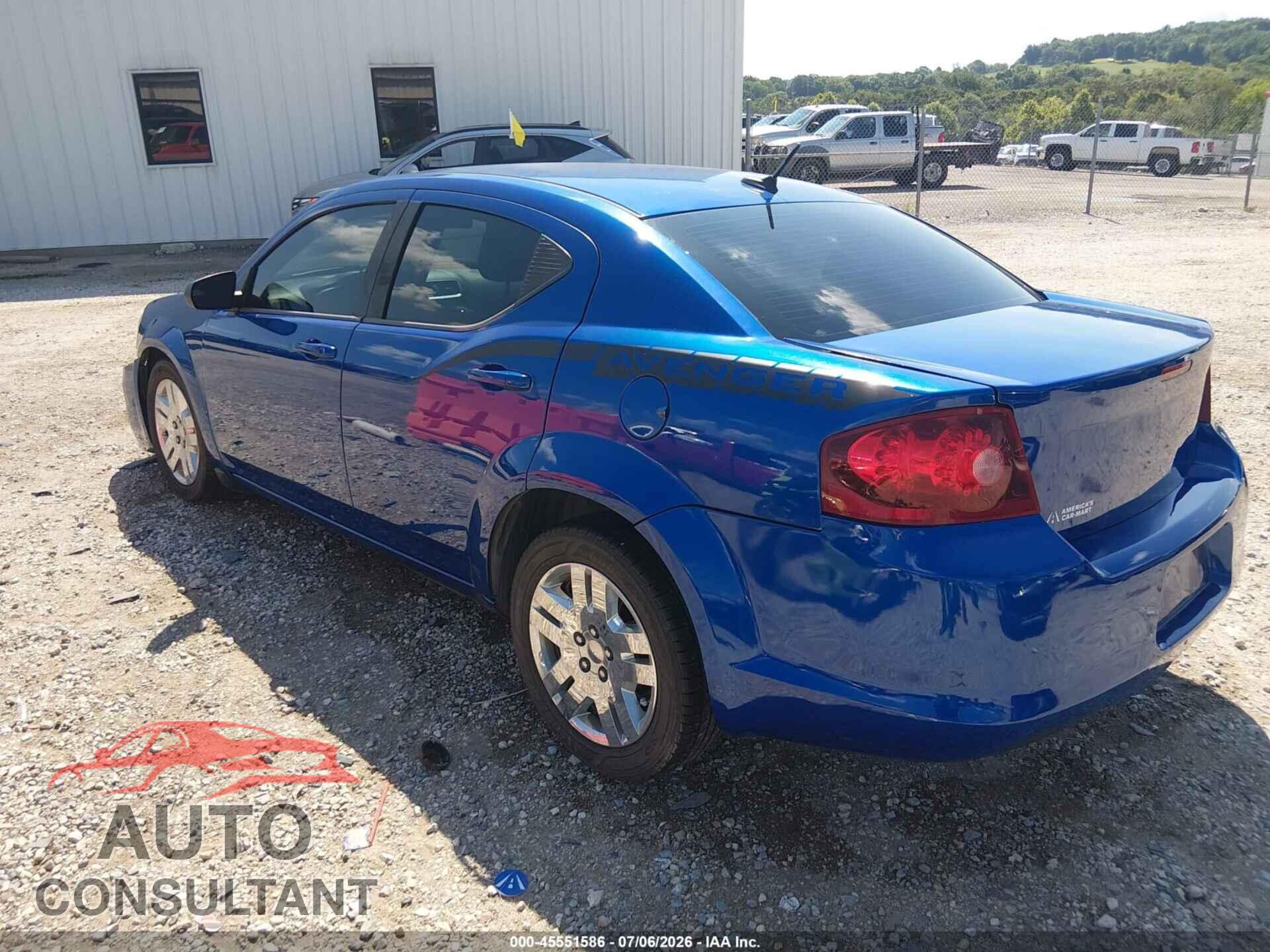 DODGE AVENGER 2013 - 1C3CDZAB4DN549283