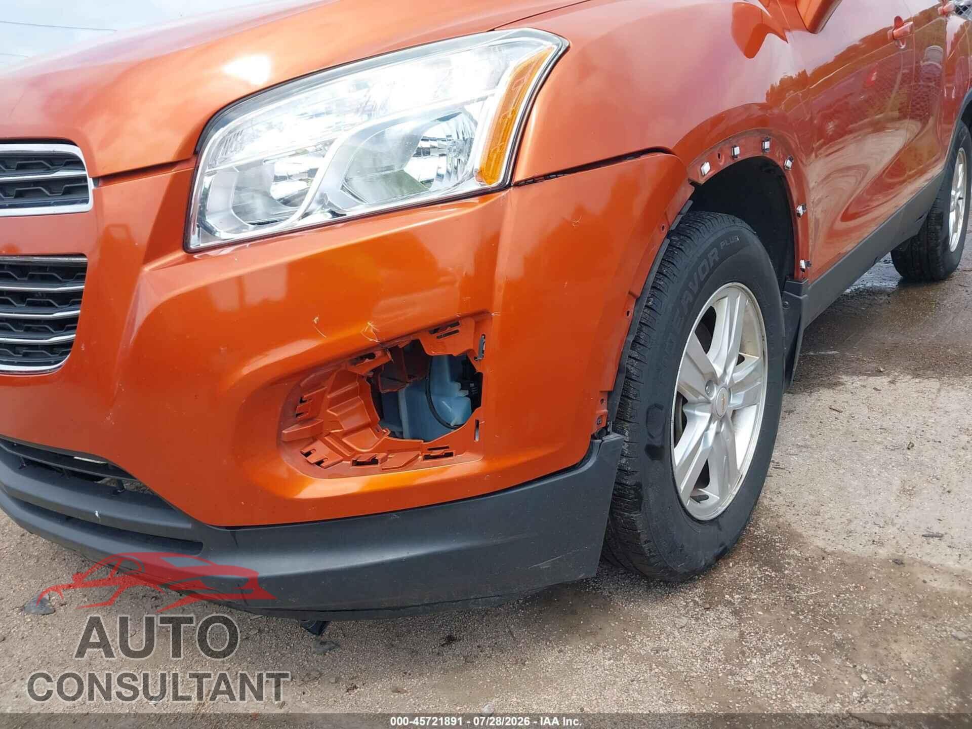 CHEVROLET TRAX 2015 - KL7CJRSB1FB110420