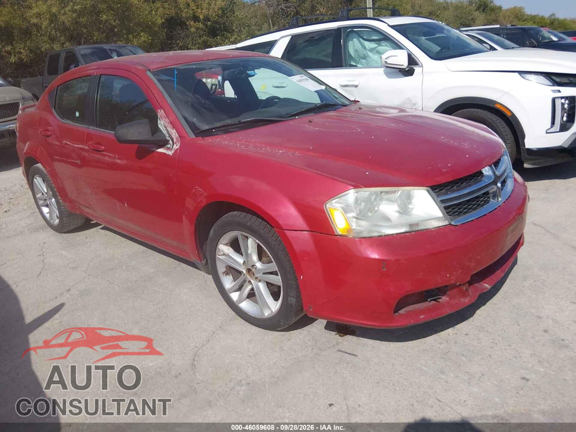 DODGE AVENGER 2012 - 1C3CDZAG6CN314202