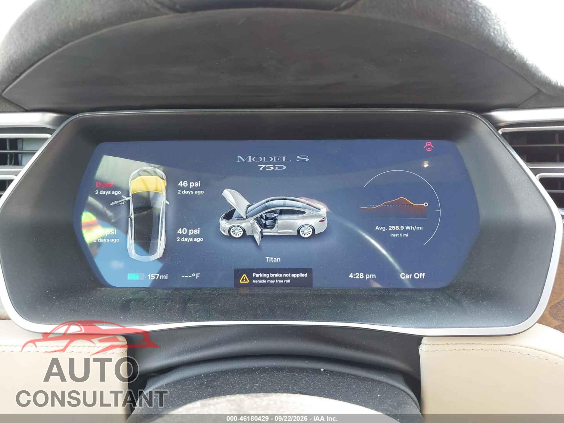 TESLA MODEL S 2016 - 5YJSA1E26GF159445