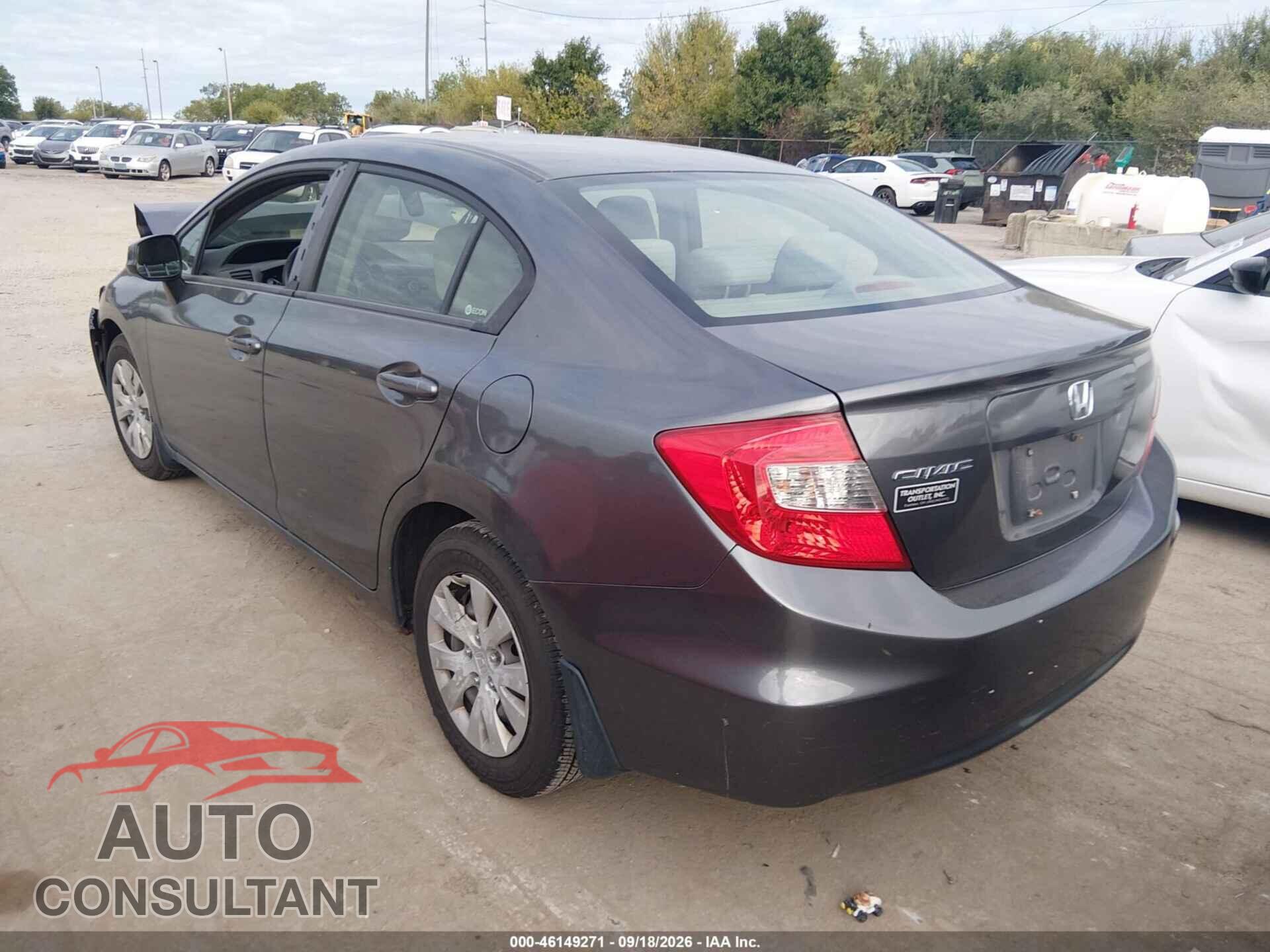 HONDA CIVIC 2012 - JHMFB2F55CS000800