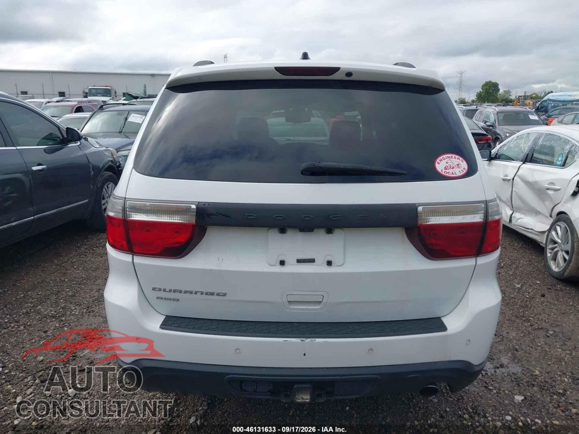 DODGE DURANGO 2013 - 1C4RDJDG0DC654302