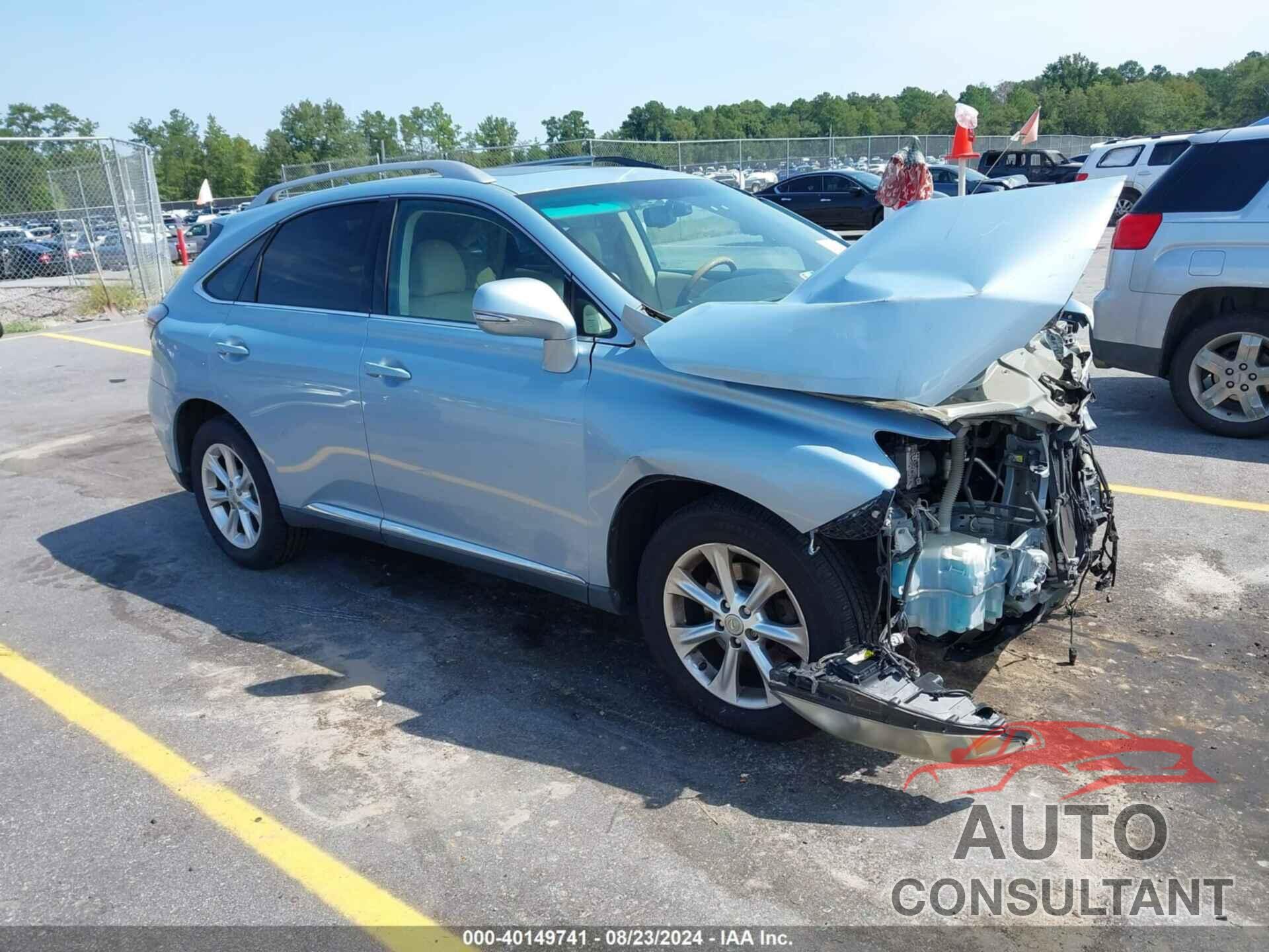 LEXUS RX 2010 - 2T2BK1BA9AC010270