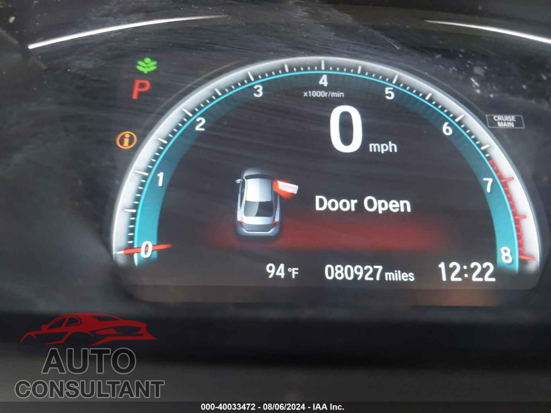 HONDA CIVIC 2018 - 2HGFC2F78JH558677