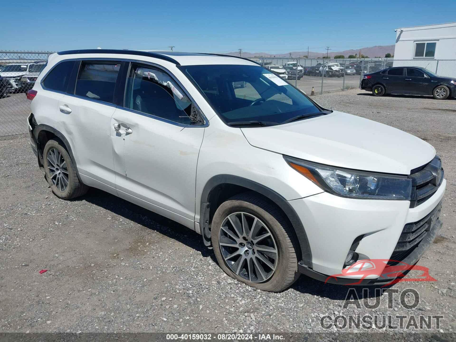 TOYOTA HIGHLANDER 2017 - 5TDJZRFH4HS517239