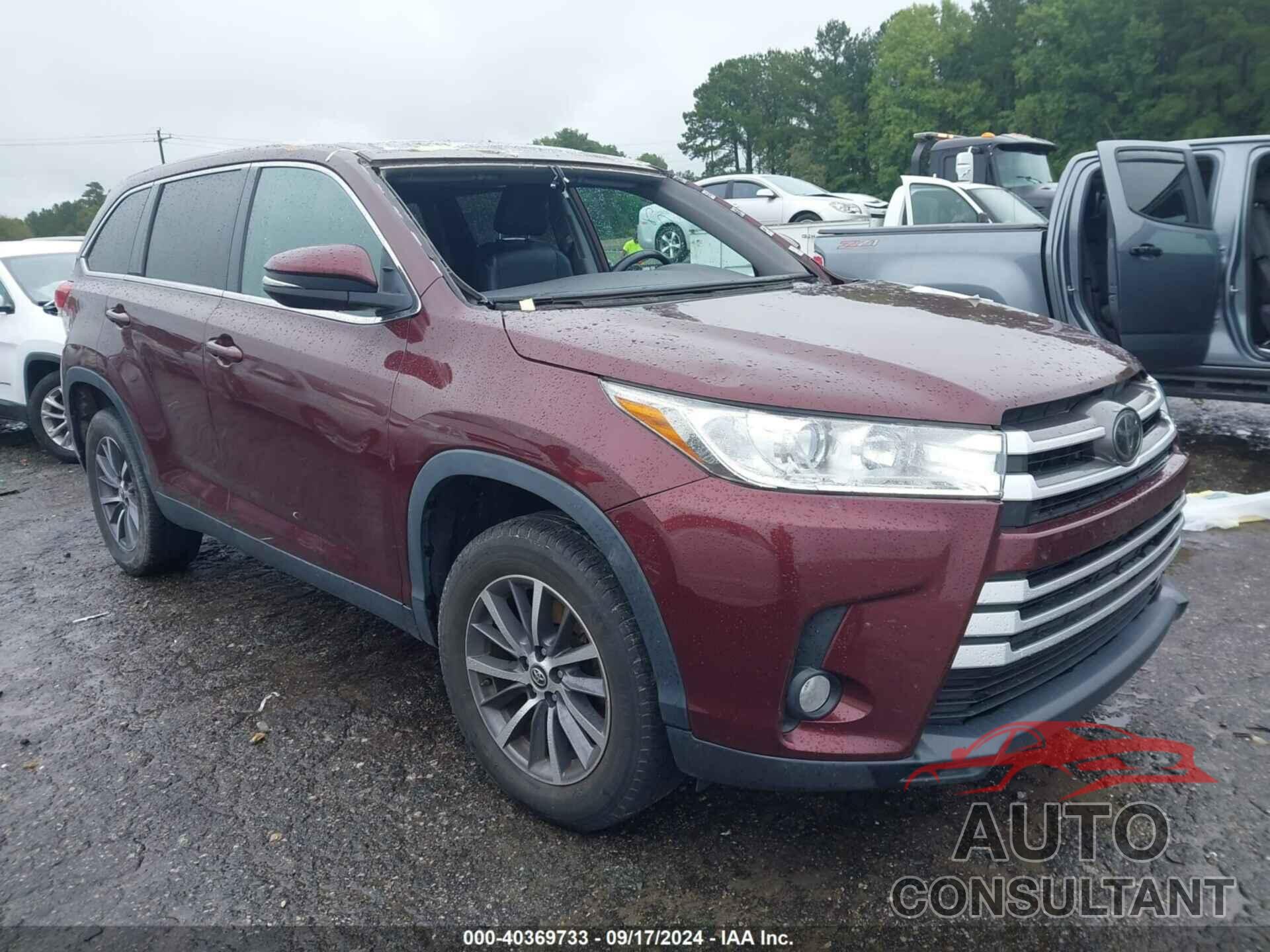 TOYOTA HIGHLANDER 2019 - 5TDKZRFH3KS308814