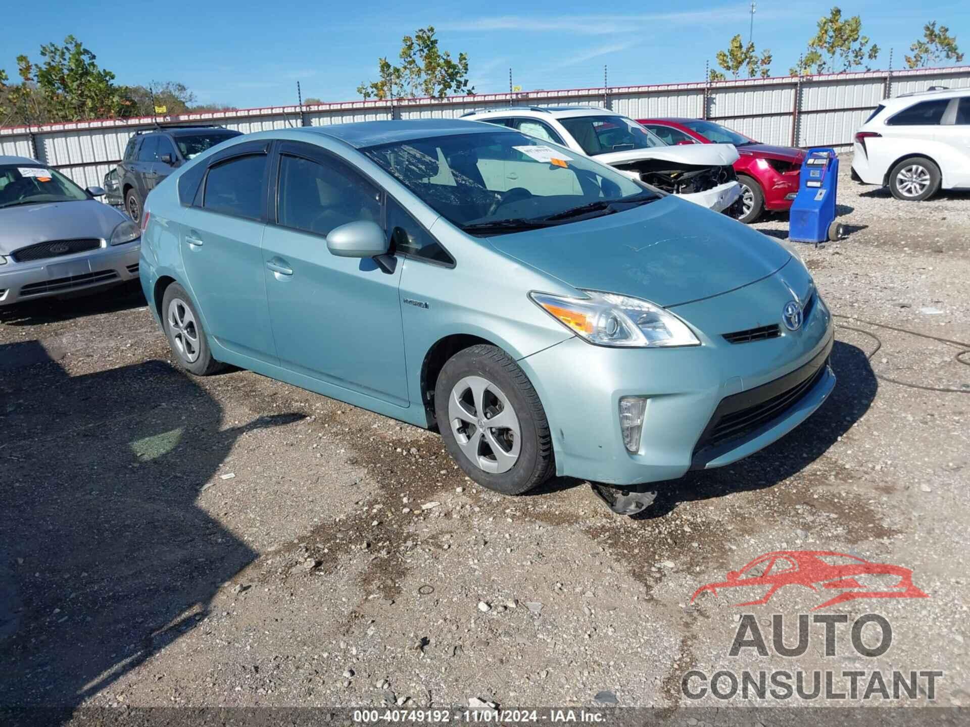 TOYOTA PRIUS 2012 - JTDKN3DU5C1521089