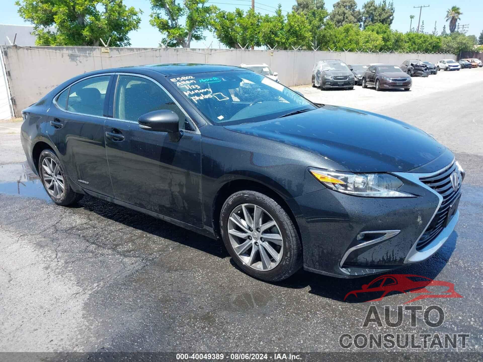 LEXUS ES 300H 2016 - JTHBW1GGXG2102144