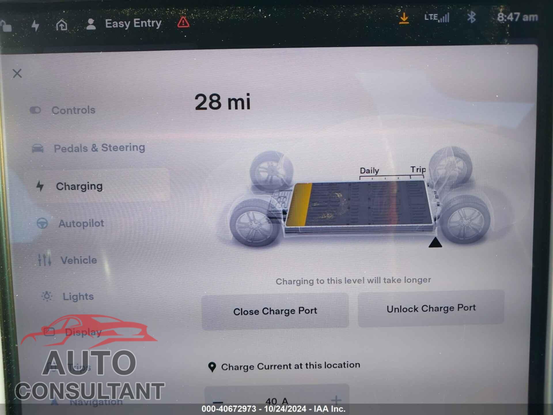 TESLA MODEL S 2015 - 5YJSA1E28FF110066