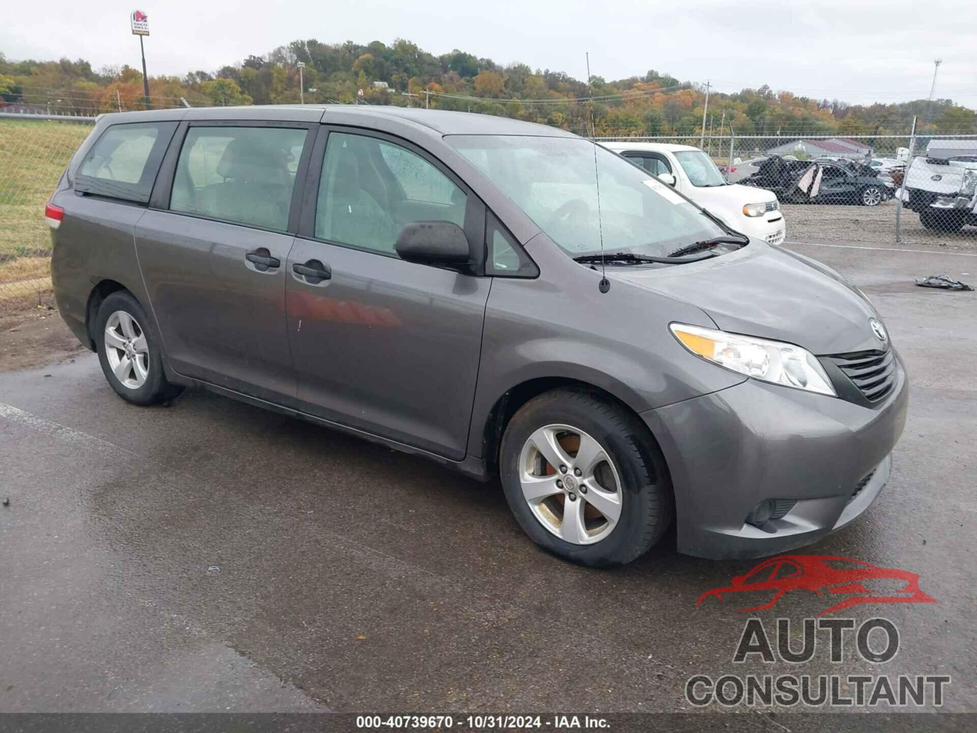 TOYOTA SIENNA 2012 - 5TDZK3DC5CS210912