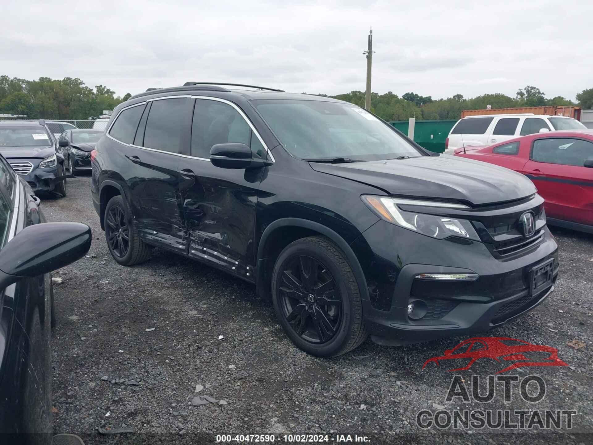 HONDA PILOT 2021 - 5FNYF6H29MB073384