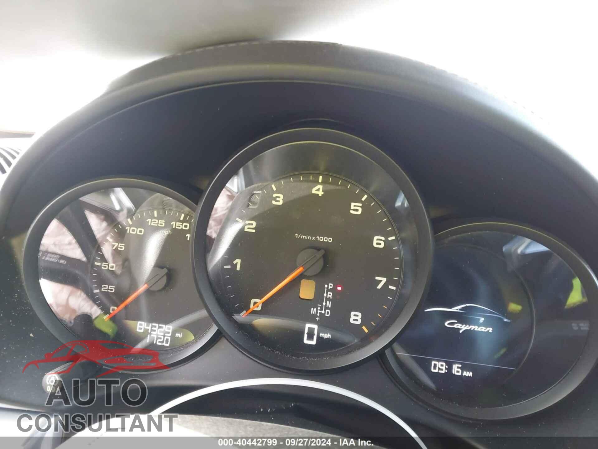 PORSCHE CAYMAN 2017 - WP0AA2A84HS270771