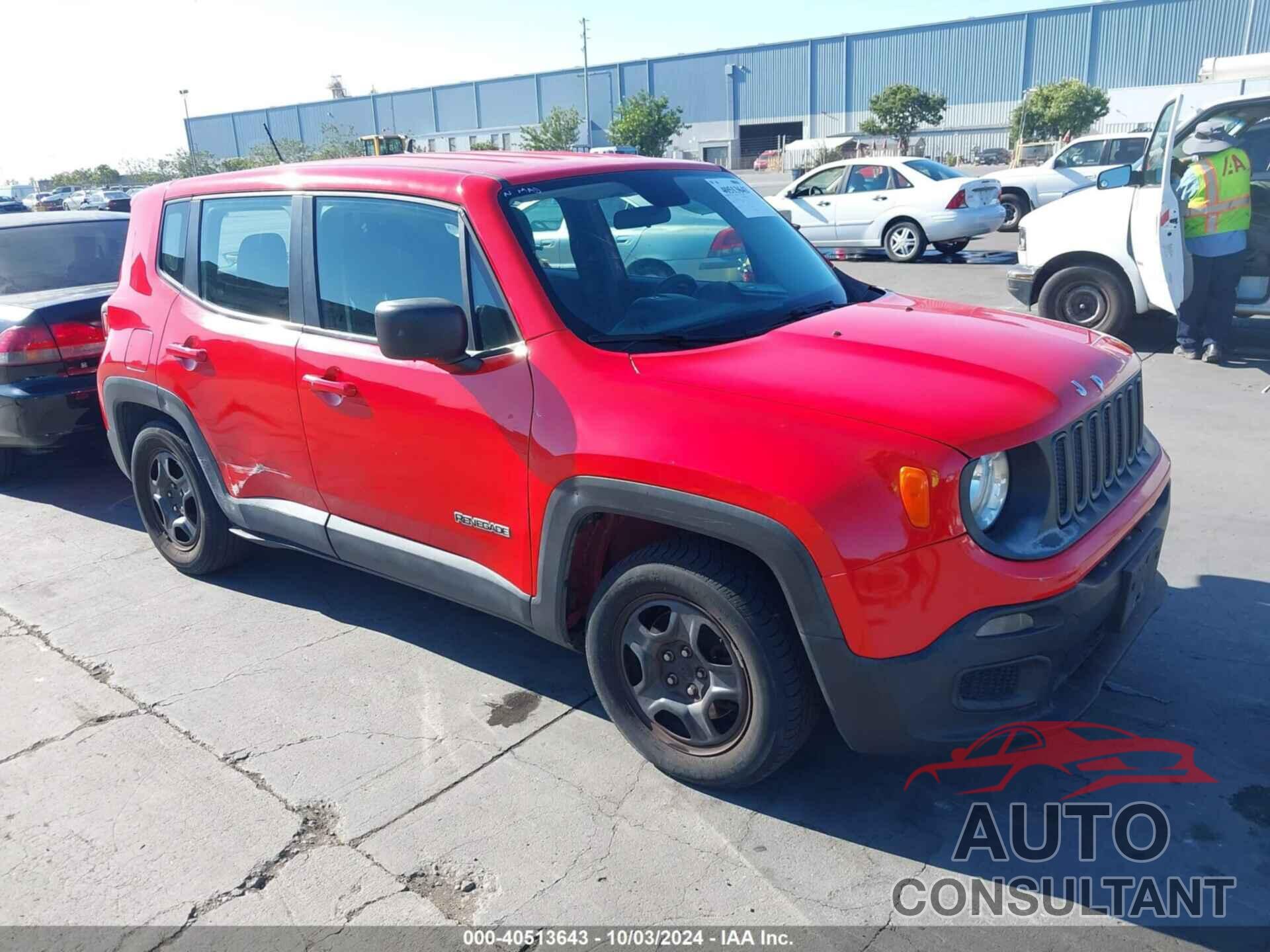 JEEP RENEGADE 2016 - ZACCJAAT4GPC74623