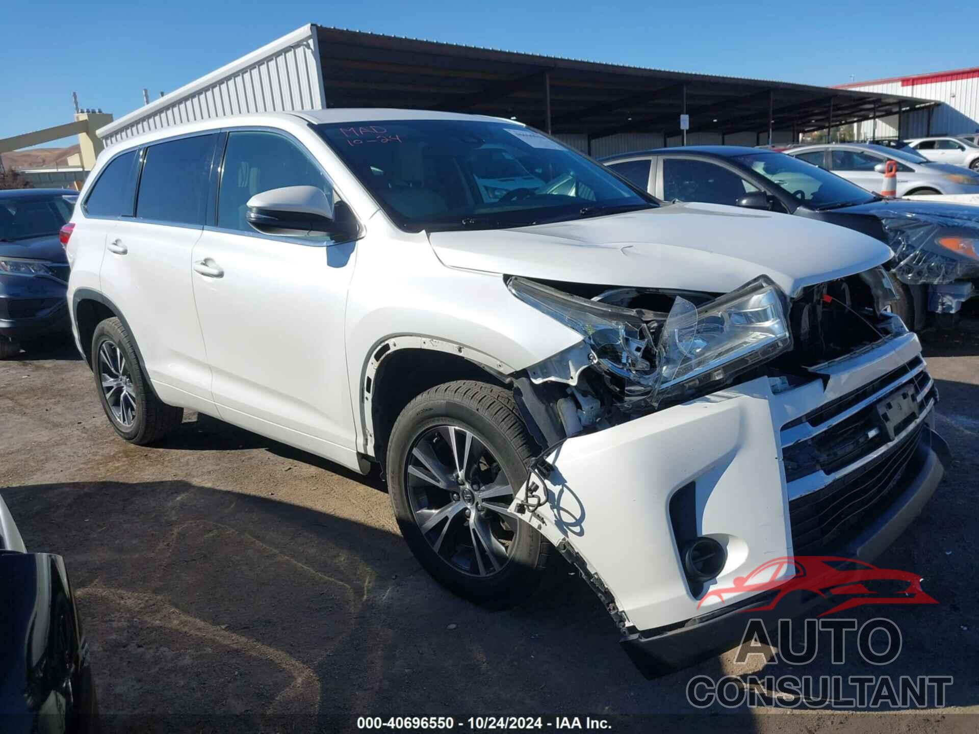 TOYOTA HIGHLANDER 2017 - 5TDZZRFH1HS202868