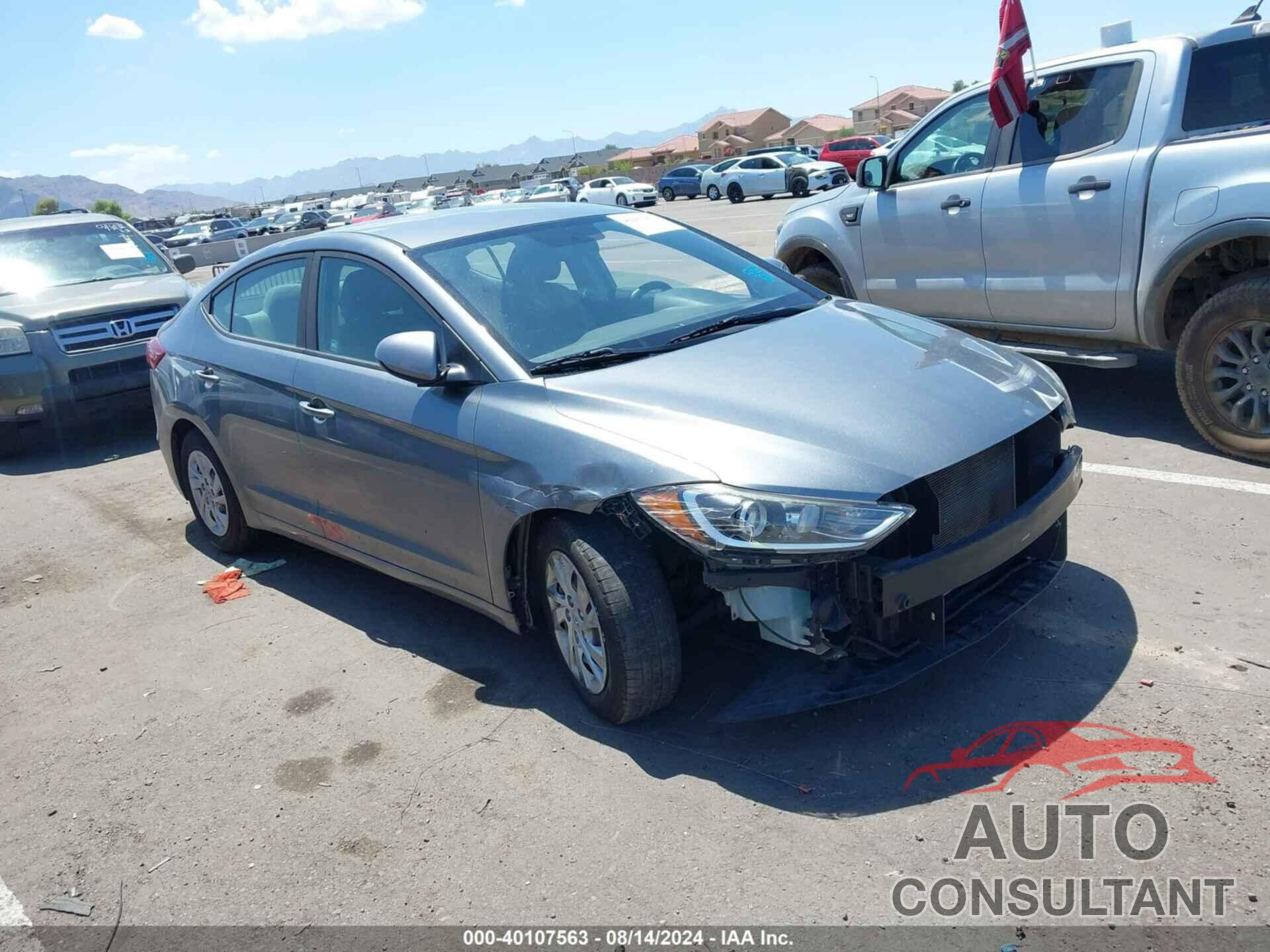 HYUNDAI ELANTRA 2017 - KMHD74LF3HU151984