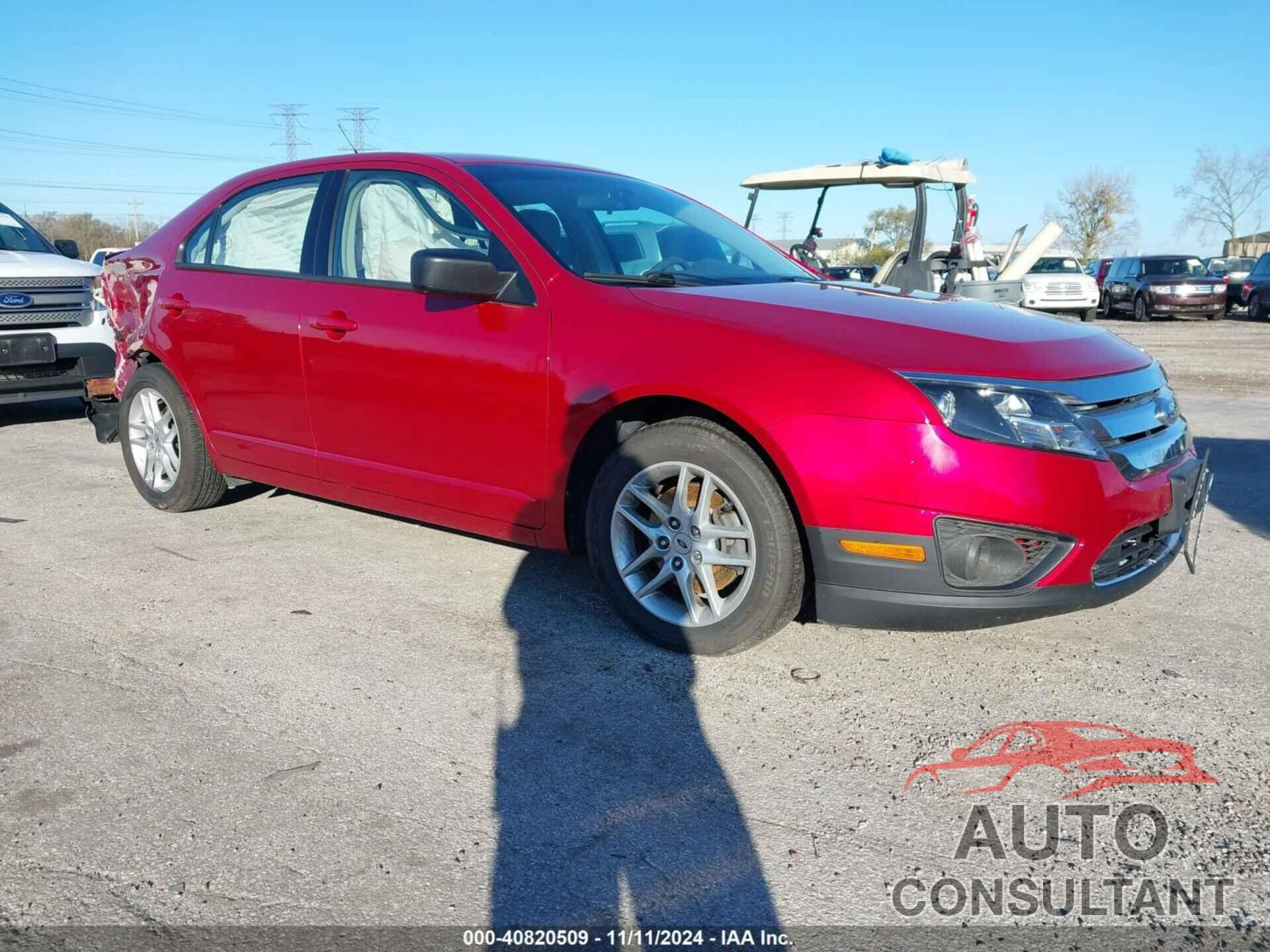 FORD FUSION 2012 - 3FAHP0GA8CR244146