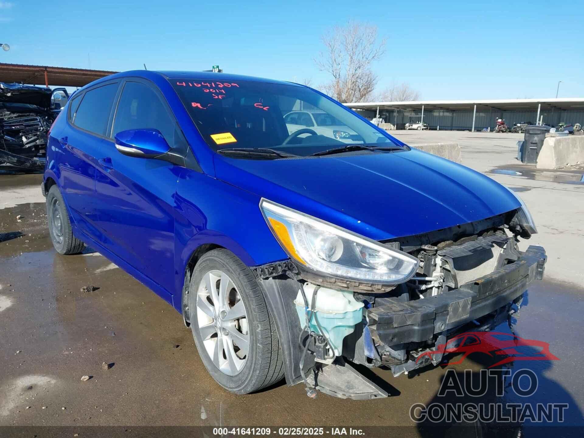 HYUNDAI ACCENT 2014 - KMHCU5AE0EU153272
