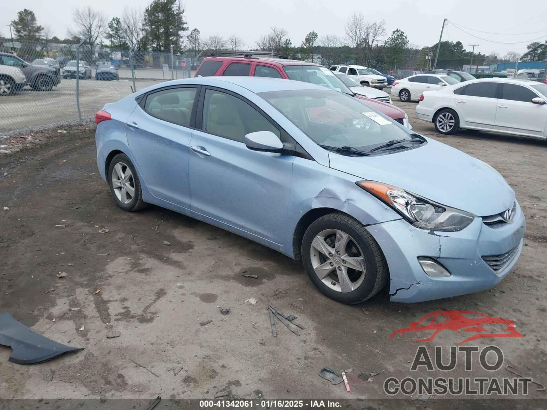 HYUNDAI ELANTRA 2012 - KMHDH4AE5CU327742