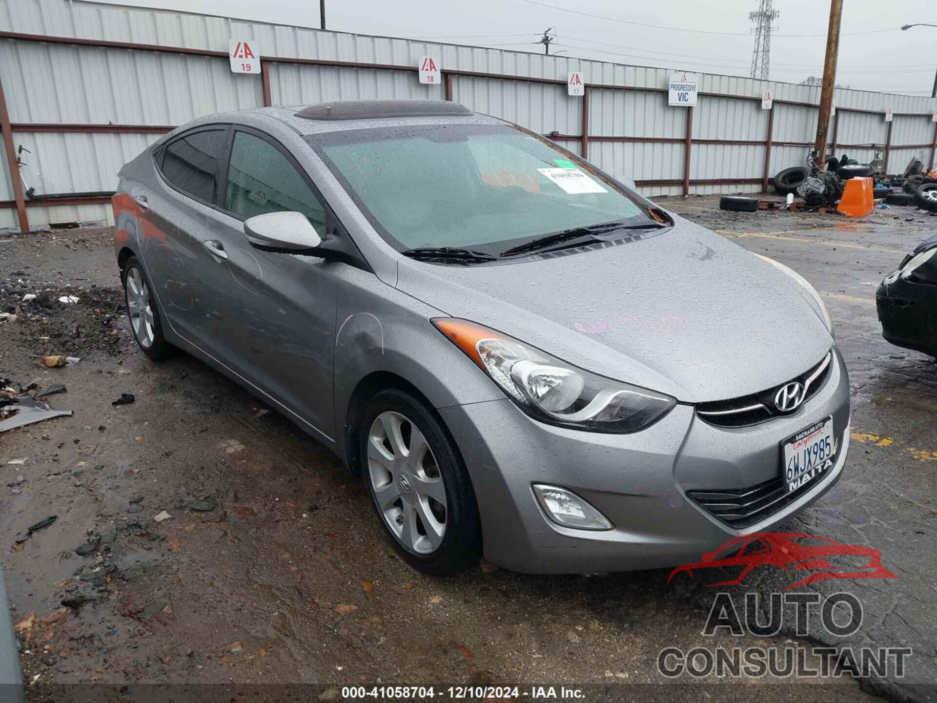 HYUNDAI ELANTRA 2013 - KMHDH4AEXDU524097